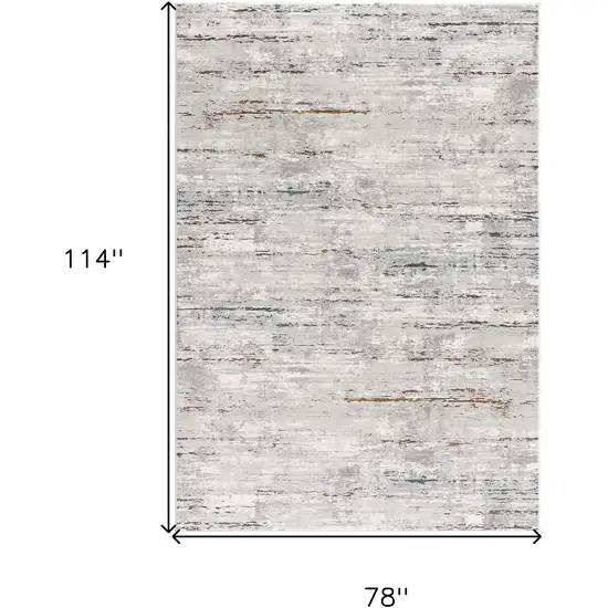 Grey Abstract Area Rug Photo 8