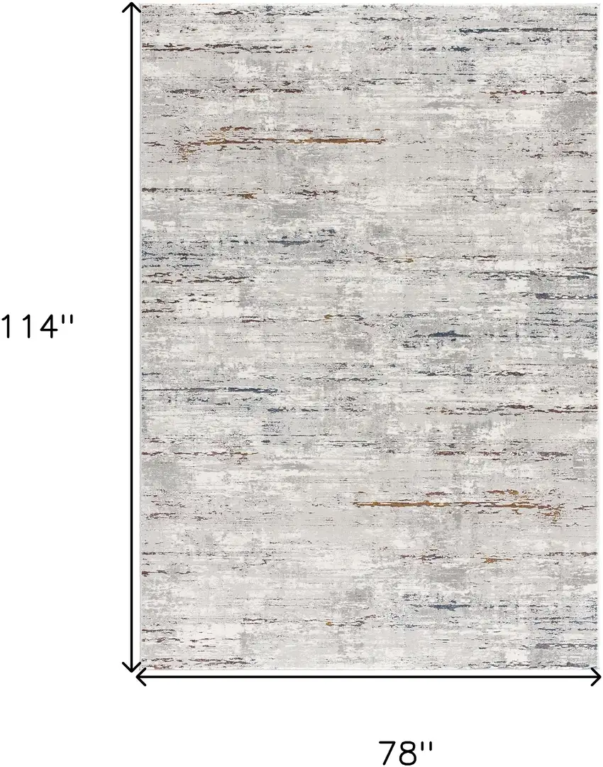 Grey Abstract Area Rug Photo 8