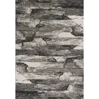 Photo of Grey Abstract Design Area Rug