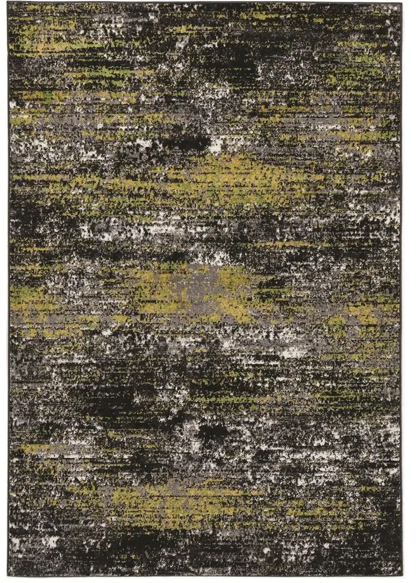 Grey Abstract Design Indoor Area Rug Photo 2