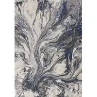Photo of Grey Abstract Watercolors Area Rug