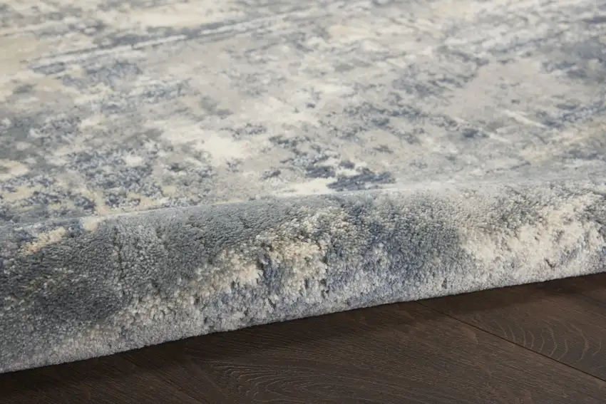 Beige And Gray Abstract Distressed Area Rug Photo 8