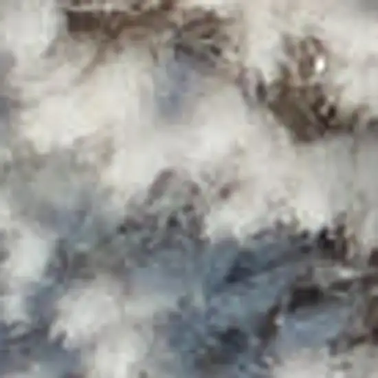 Grey And Beige Abstract Power Loom Non Skid Area Rug Photo 1