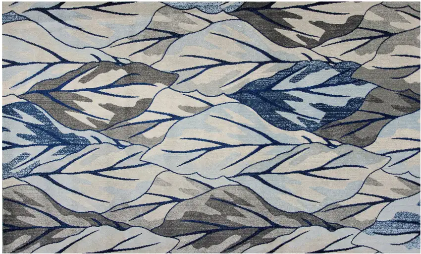 Grey And Navy Area Rug Photo 1