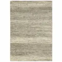 Photo of Grey Beige And Tan Abstract Power Loom Stain Resistant Area Rug