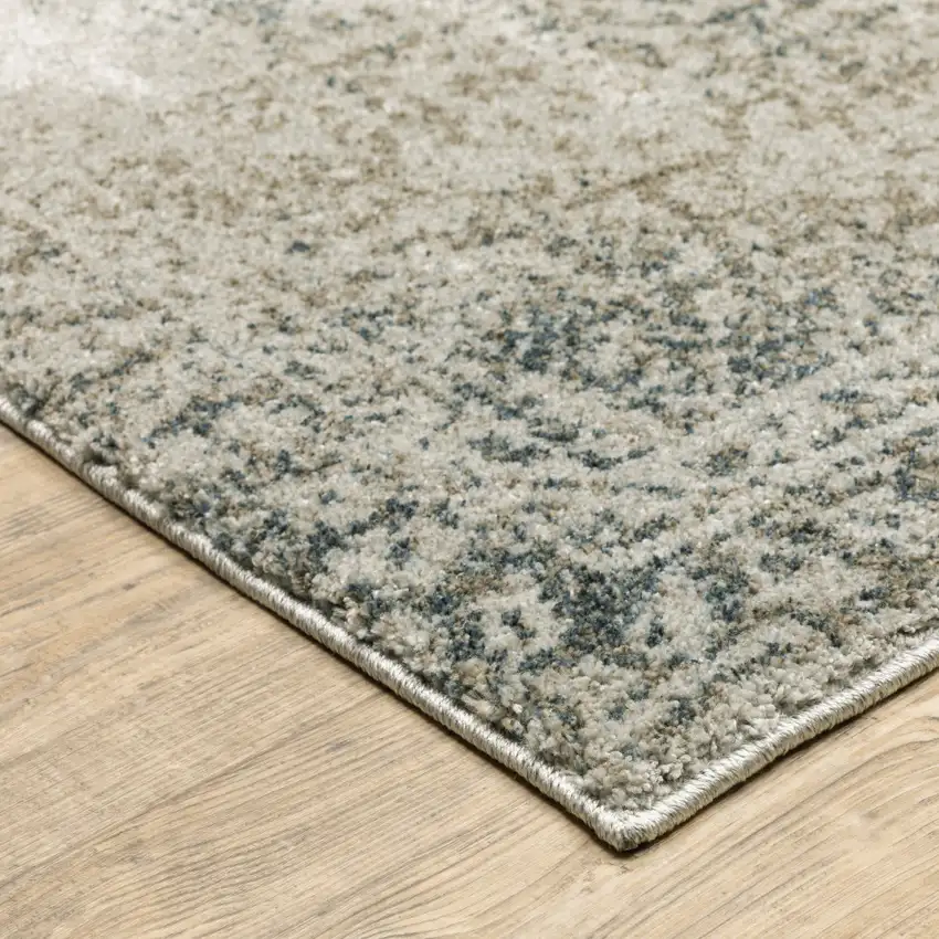 Gray Oriental Power Loom Area Rug Photo 4