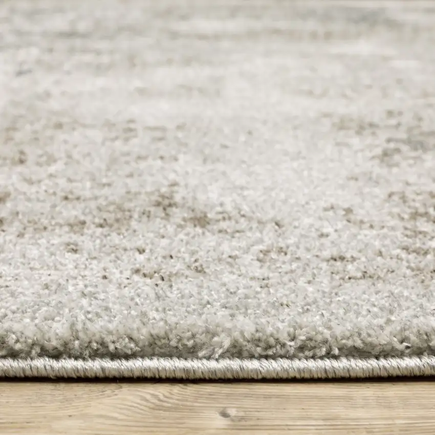 Gray Oriental Power Loom Area Rug Photo 5