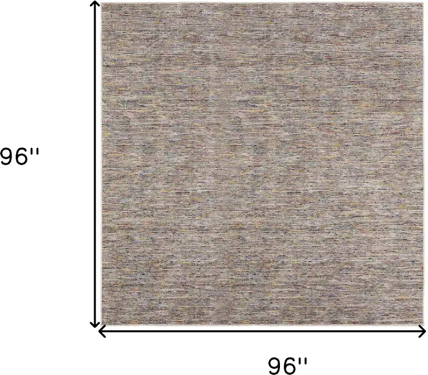 Grey Blue And Yellow Square Wool Hand Loomed Handmade Area Rug Photo 4