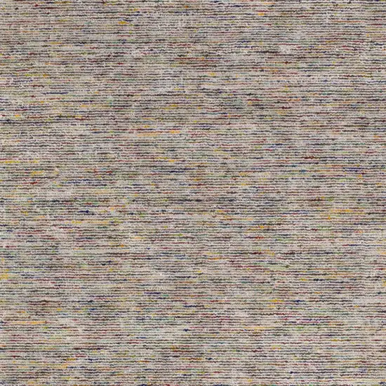 Grey Blue And Yellow Wool Hand Loomed Handmade Area Rug Photo 6