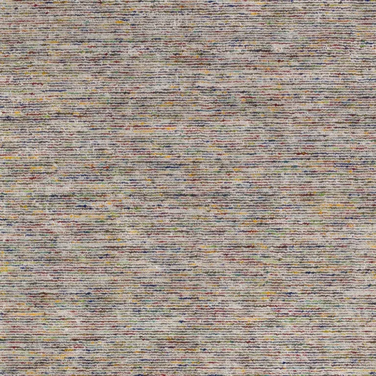Grey Blue And Yellow Wool Hand Loomed Handmade Area Rug Photo 5
