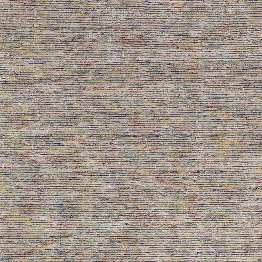 Grey Blue And Yellow Wool Hand Loomed Handmade Area Rug Photo 6
