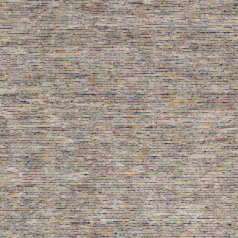 Grey Blue And Yellow Wool Hand Loomed Handmade Area Rug Photo 5