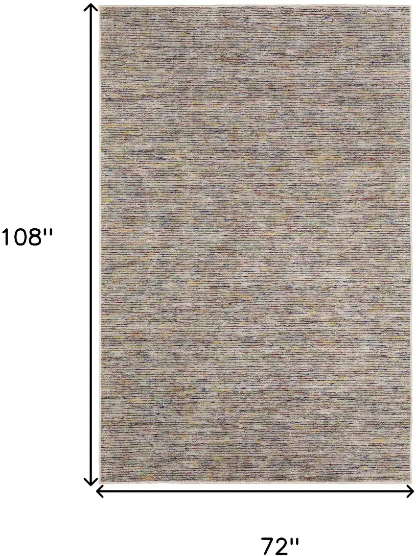 Grey Blue And Yellow Wool Hand Loomed Handmade Area Rug Photo 5