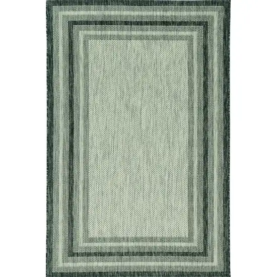 Grey Bordered Area Rug Photo 4