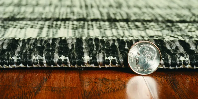 Grey Bordered Area Rug Photo 5