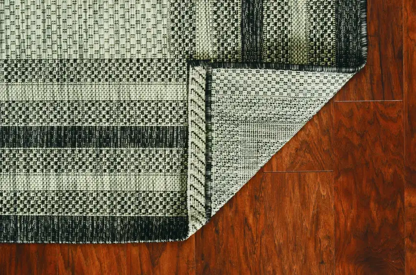 Grey Bordered Area Rug Photo 6