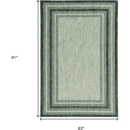 Grey Bordered Area Rug Photo 3