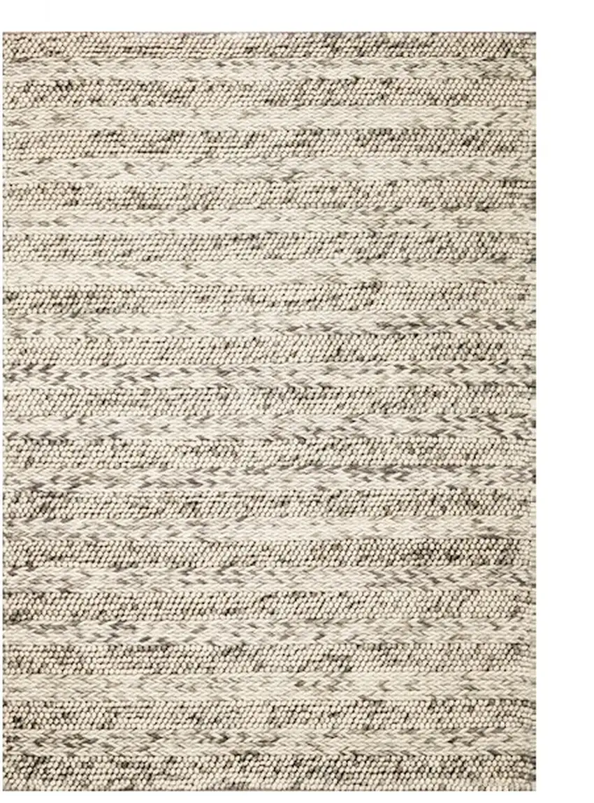 Grey Braided Wool Indoor Area Rug Photo 2
