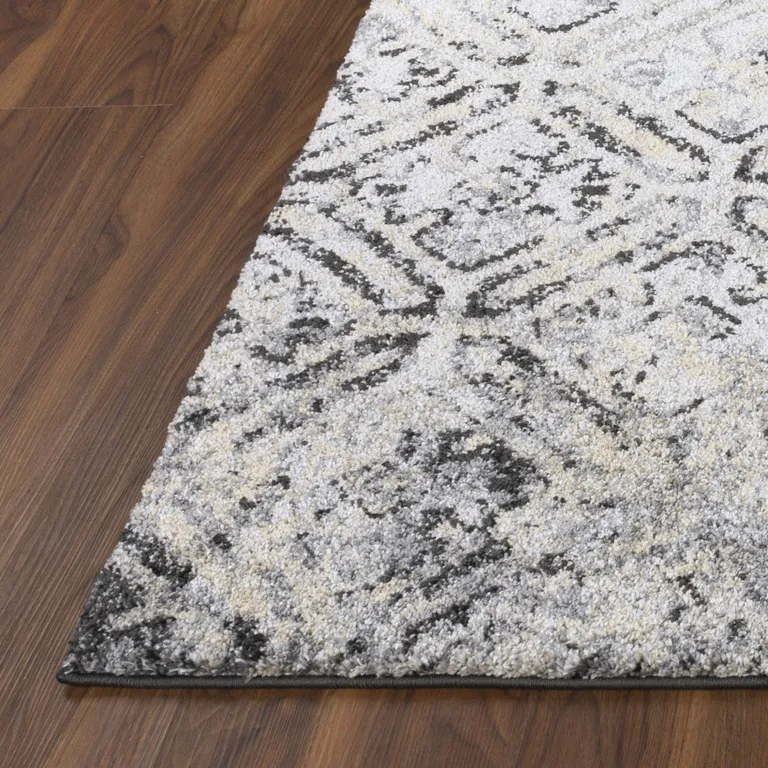 Grey Diamond Area Rug Photo 2
