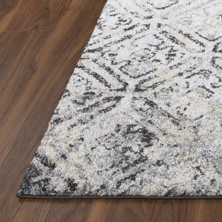 Grey Diamond Area Rug Photo 3