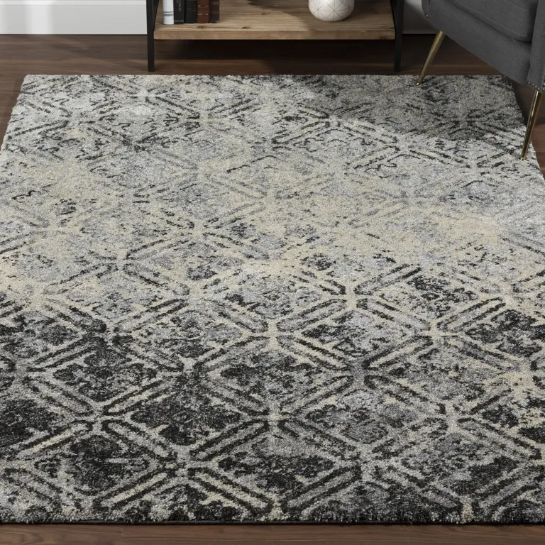 Grey Diamond Area Rug Photo 1