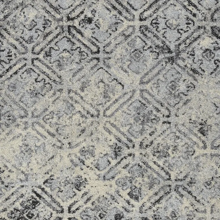 Grey Diamond Area Rug Photo 2