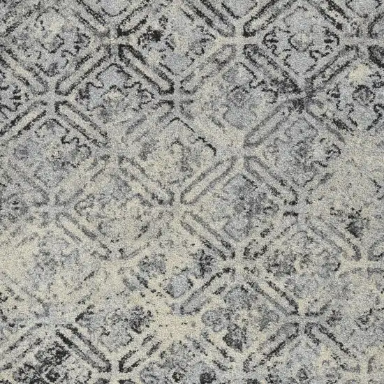 Grey Diamond Area Rug Photo 4