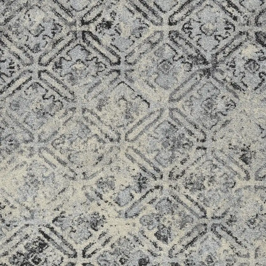 Grey Diamond Area Rug Photo 4