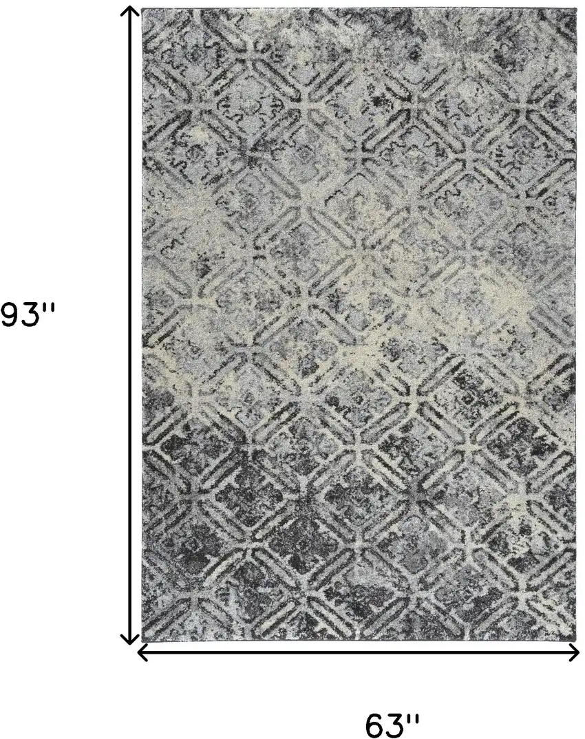 Grey Diamond Area Rug Photo 7