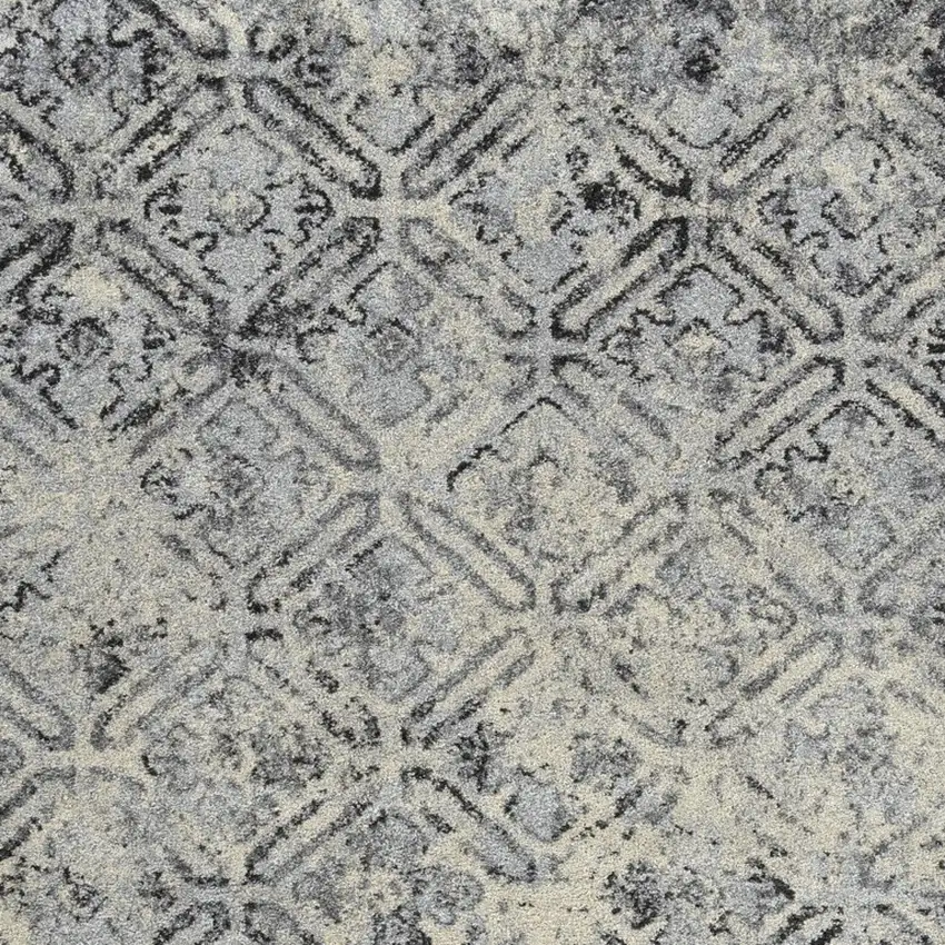 Grey Diamond Area Rug Photo 4