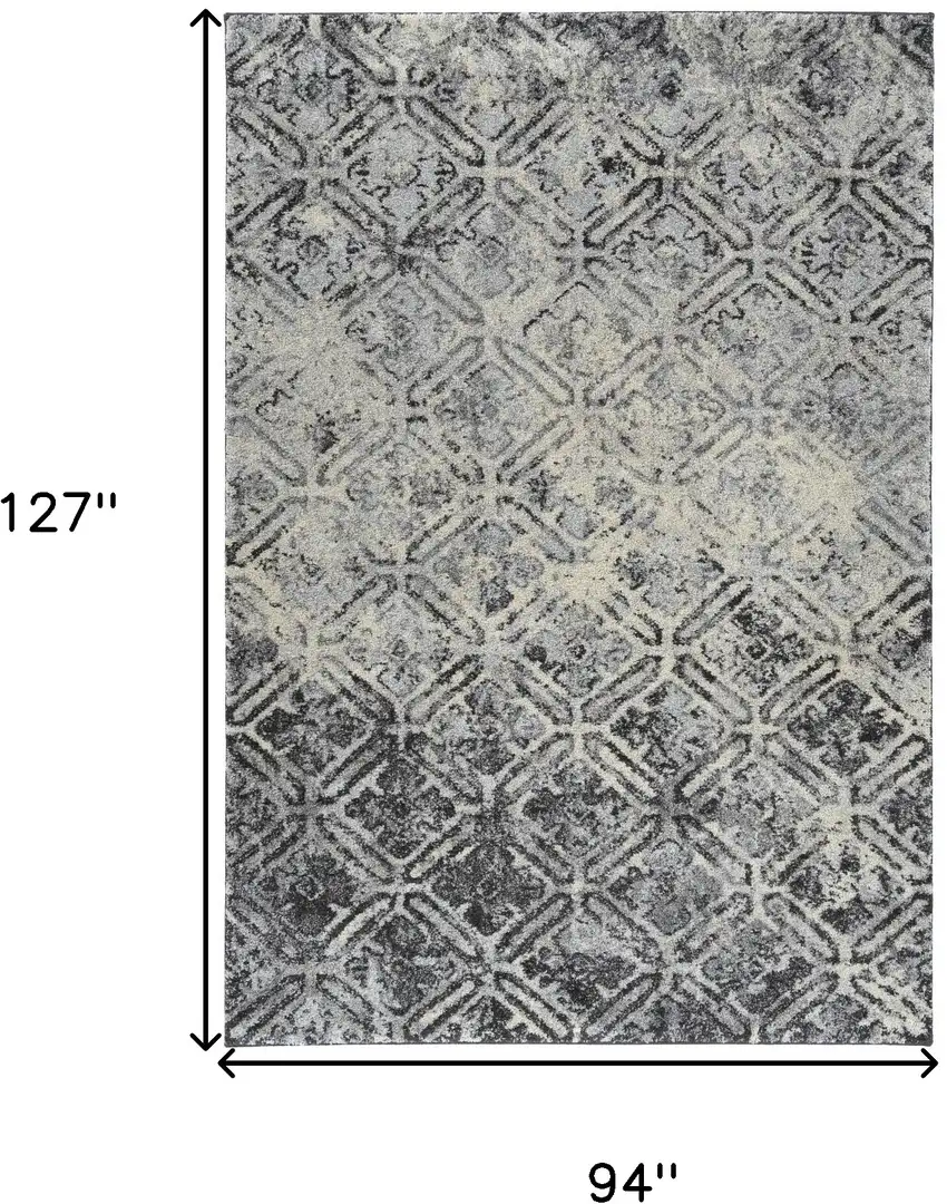 Grey Diamond Area Rug Photo 8