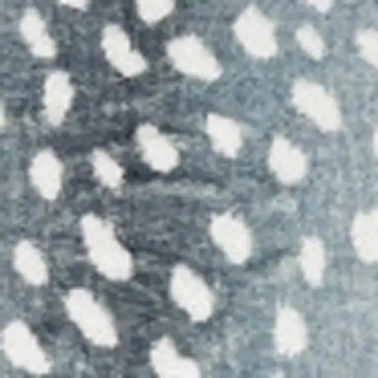 Grey Gazelle Print Shag Handmade Non Skid Area Rug Photo 3