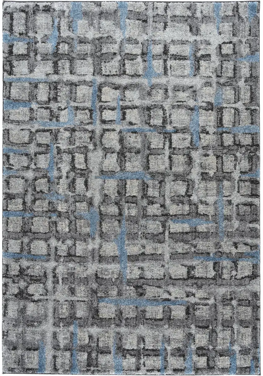 Grey Geometric Area Rug Photo 5