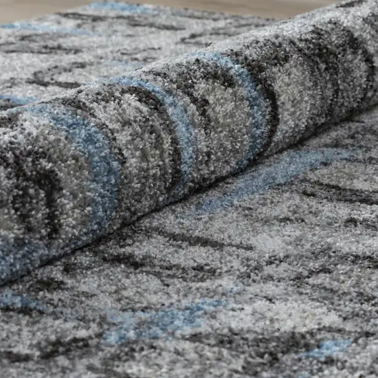 Grey Geometric Area Rug Photo 3