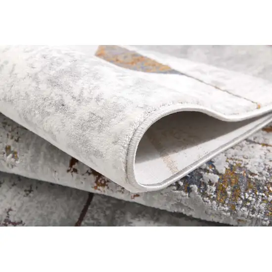 Grey Geometric Area Rug Photo 6