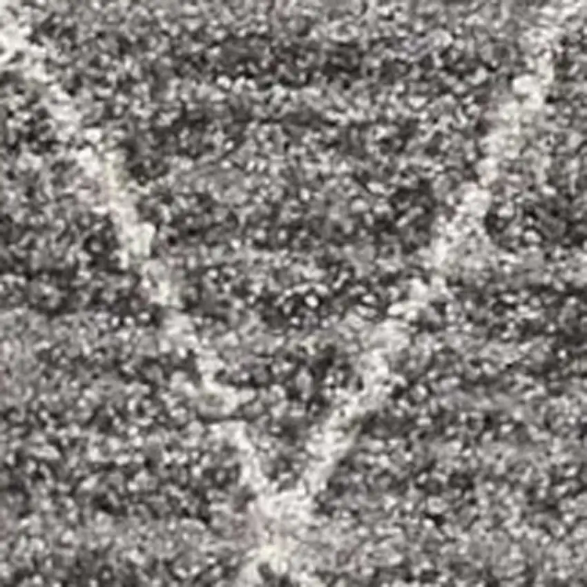 Gray And Ivory Geometric Area Rug Photo 5