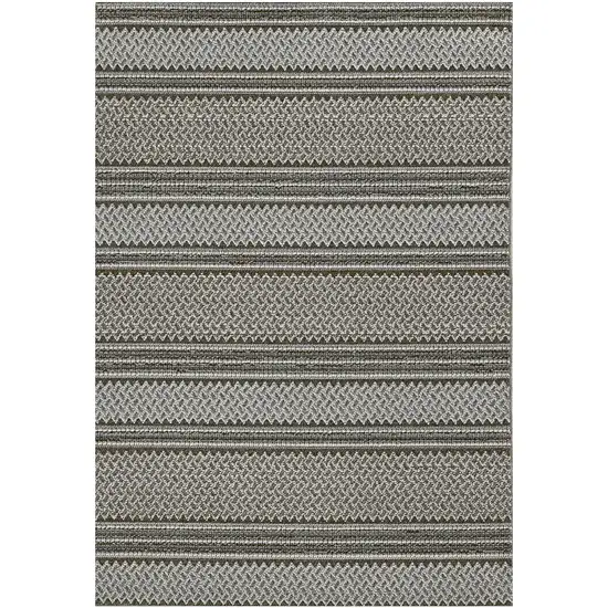 Grey Geometric Lines Area Rug Photo 2
