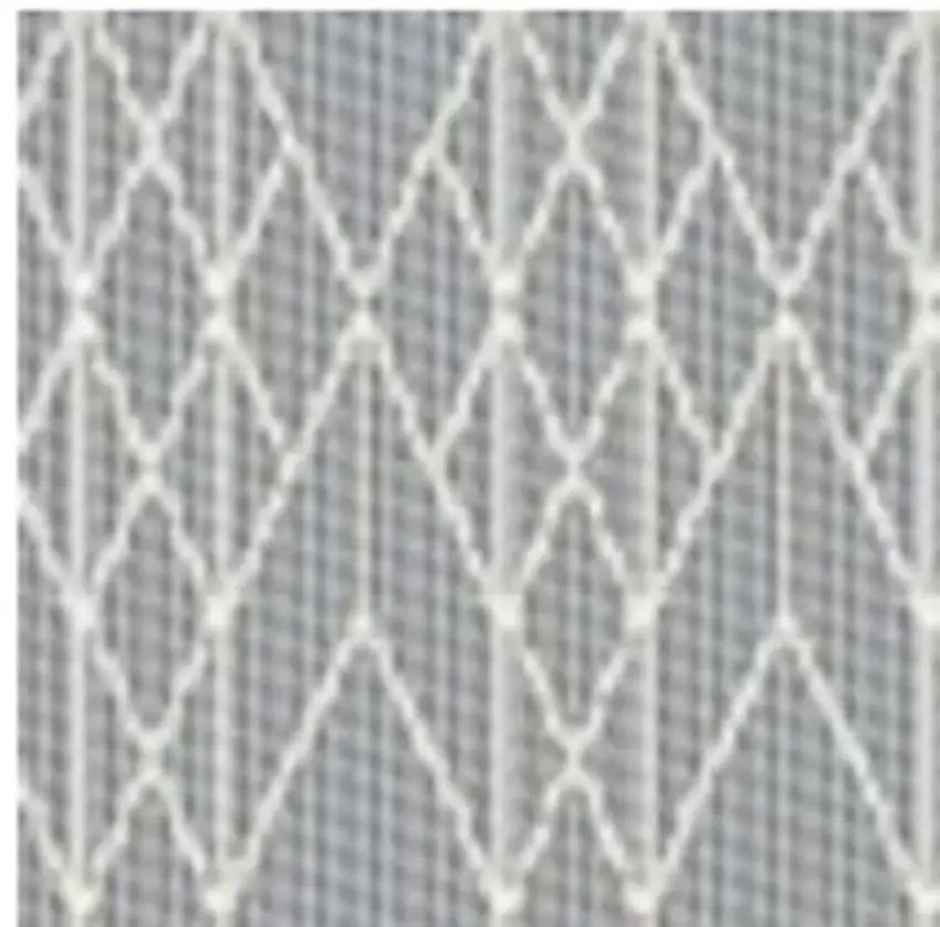 Grey Geometric Lines Runner Rug Photo 4