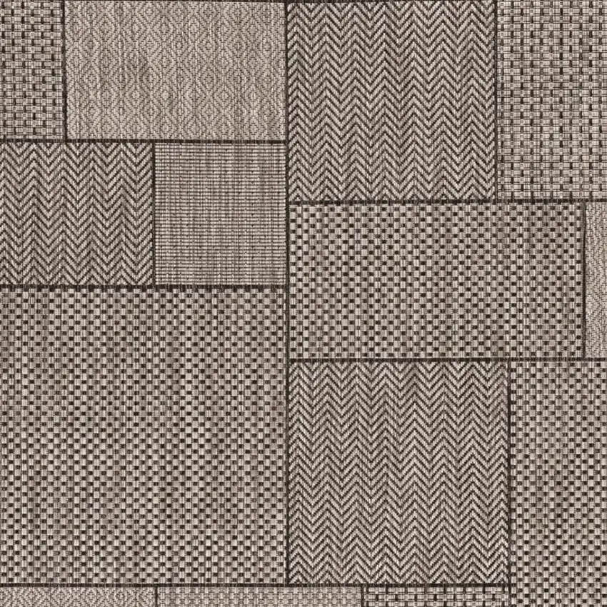 Grey Geometric Patterns Area Rug Photo 4