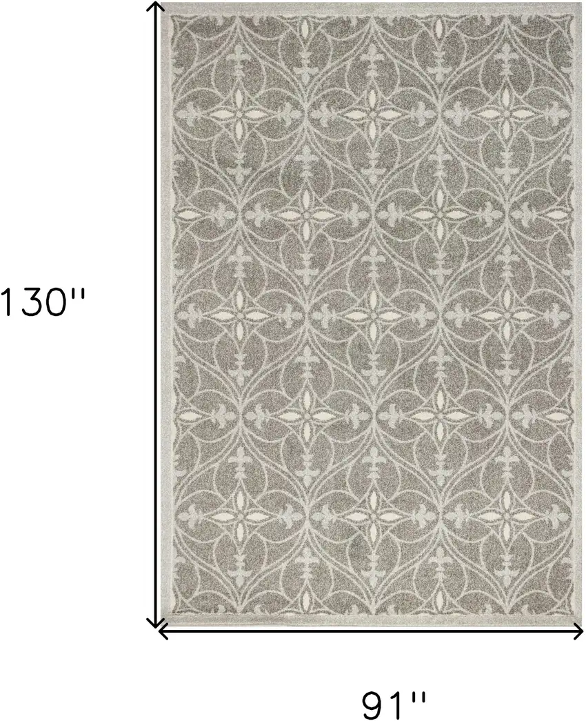 Gray Area Rug With UV Protection Photo 3