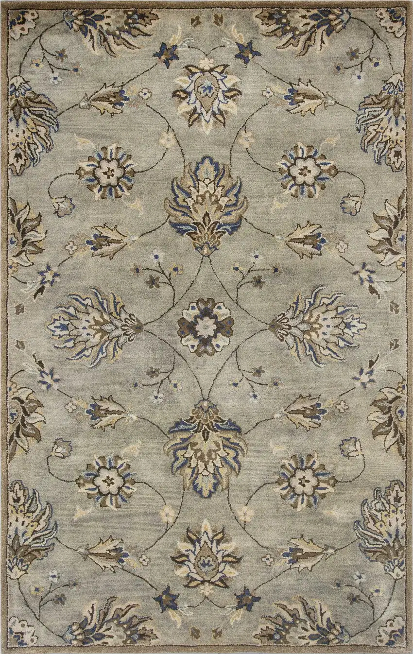 Gray Wool Hand Tufted Area Rug Photo 2