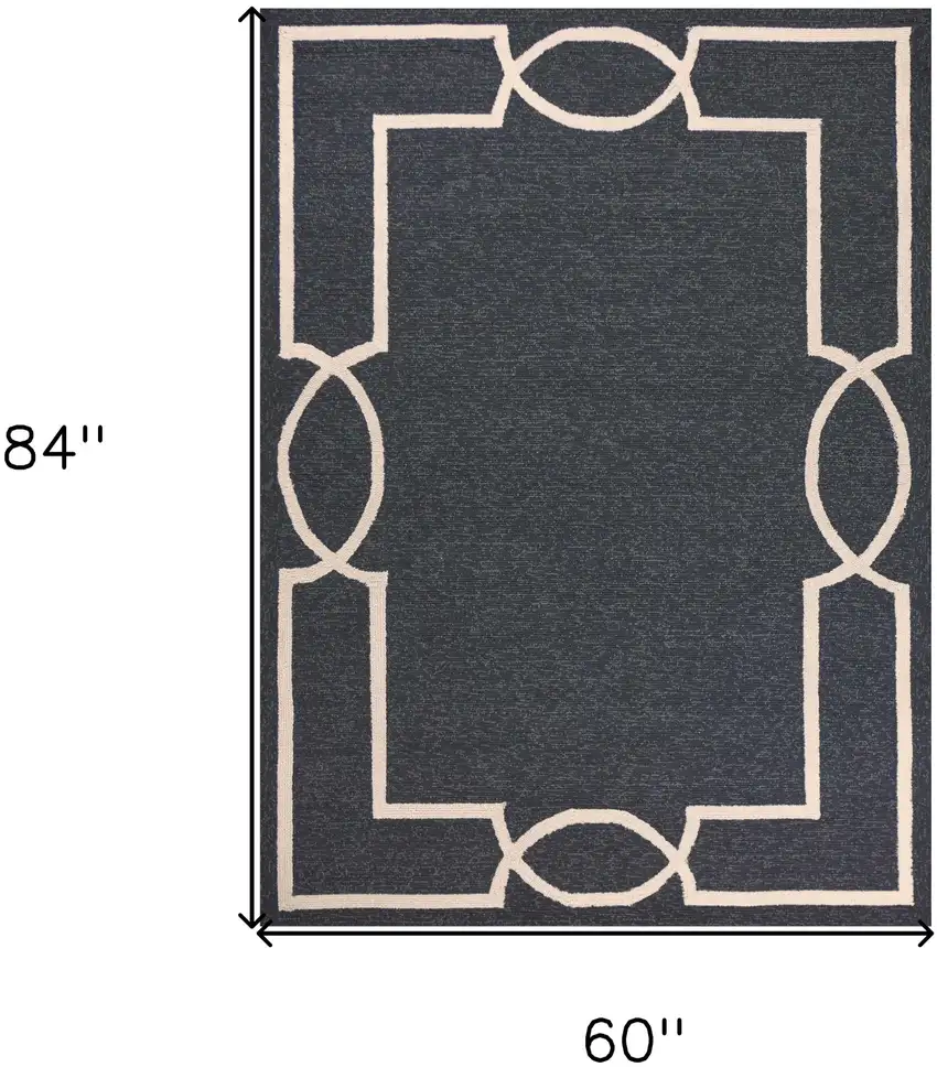 Gray Handmade Indoor Outdoor Area Rug Photo 3