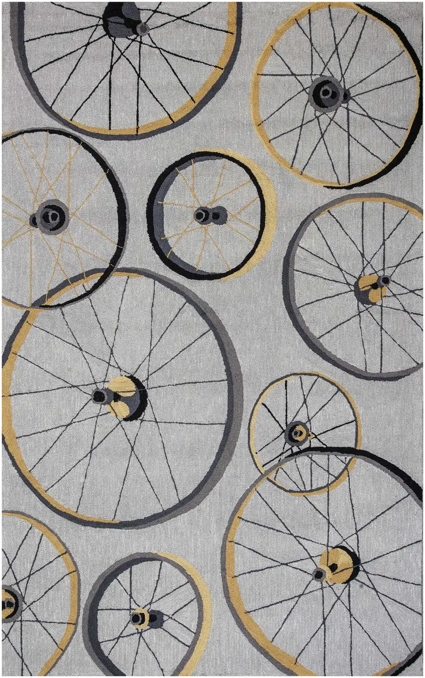 Gray Hand Tufted Area Rug Photo 2