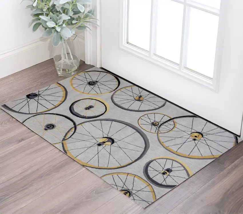Gray Hand Tufted Area Rug Photo 1