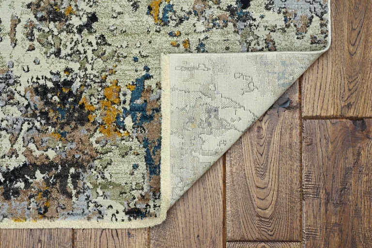 Grey Hand Loomed Traditional Floral Indoor Area Rug Photo 4