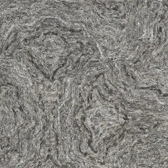 Grey Hand Tufted Abstract Indoor Area Rug Photo 3