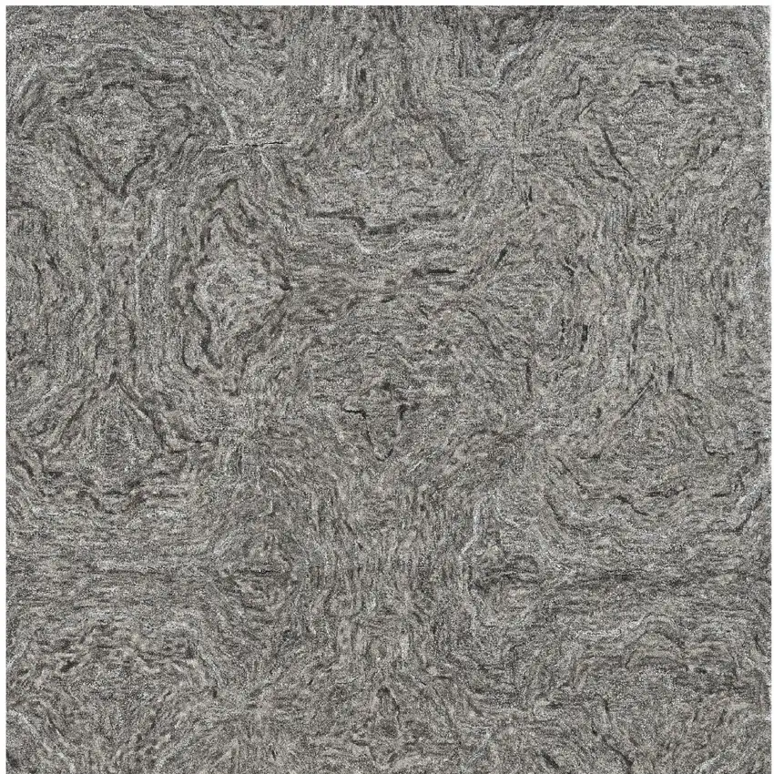 3'X5' Grey Hand Tufted Abstract Indoor Area Rug Photo 4