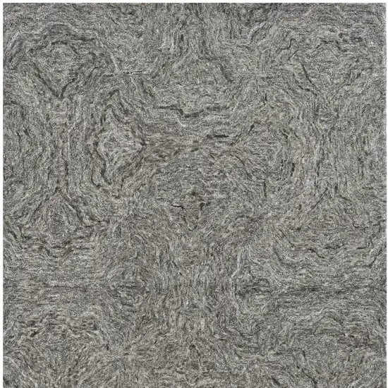 3'X5' Grey Hand Tufted Abstract Indoor Area Rug Photo 4