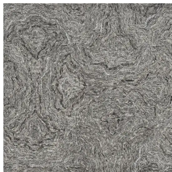 3'X5' Grey Hand Tufted Abstract Indoor Area Rug Photo 3