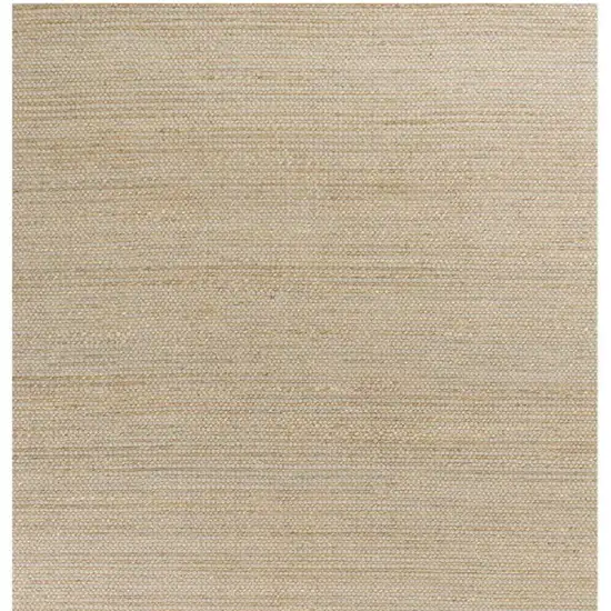 Tan And Ivory Hand Woven Area Rug Photo 5